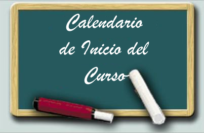 CALENDARIO DE INICIO DE CURSO 2019-2020.